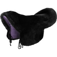 Produktbild von Werner Christ Lammfell Sattelbezug Laramie für Westernsättel Schwarz Warmblut