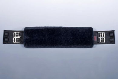 Werner Christ Lammfell Sattelgurtschoner für Pferde Braun 50 cm - 50 cm – Bild 1 von 2