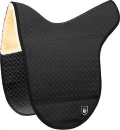 Werner Christ Premium Plus Lammfell Satteldecke für Pferde Warmblut Schwarz – Bild 1 von 8