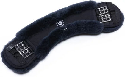 Produktbild von Werner Christ Sattelgurt aus Leder für Pferde in Schwarz anatomisch geformt