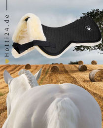 Produktbild von Werner Christ Sattelpad Ultra aus Lammfell für Ponys in Schwarz