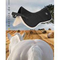 Produktbild von Werner Christ Sattelpad Ultra Hoher Widerrist aus Lammfell Schwarz für Warmblut