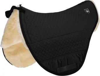 Produktbild von Werner Christ Springschabracke für Ponys mit Lammfell in Schwarz