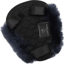 Werner Christ Vorderzeugunterlage mit Klettverschluss aus medizinischem Fell für Pferde in Schwarz Anthrazit – Bild 1 von 2