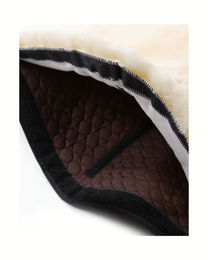 Werner Christ Westernpad aus echtem Lammfell mit 20 mm Wollhöhe in Braun 80x80 cm – Bild 1 von 3