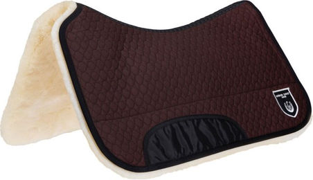 Werner Christ Westernpad aus echtem Lammfell mit 30 mm Wollhöhe in Braun 75x75 cm – Bild 1 von 9