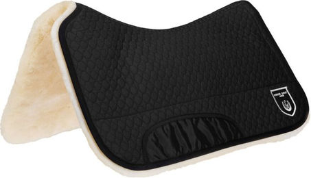 Werner Christ Westernpad aus echtem Lammfell mit 30 mm Wollhöhe in Schwarz 80x80 cm – Bild 1 von 3