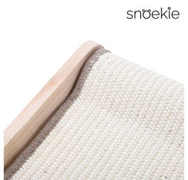 Produktbild von weschoen Kratzbrett für Katzen aus Sisal und Holz in Beige und Weiß Größe L