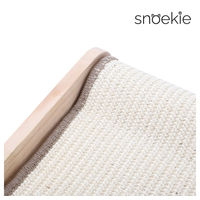 Produktbild von weschoen Kratzbrett für Katzen aus Sisal und Holz in Beige und Weiß Größe L