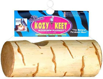 Wesco Pet Kozy Keet Woodchew Playnest Knabber- und Schredderspielzeug aus Holz für Sittiche und Papageien – Bild 1 von 2
