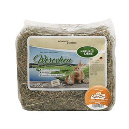 Produktbild von Weserheu Karotte lockeres Heu mit Kräutern für Kaninchen und Hamster 500g