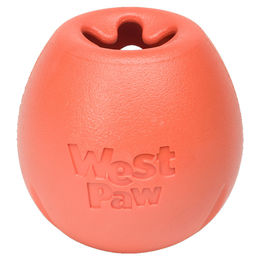 West Paw Hundespielzeug Echo Rumbl Wurfspielzeug Orange Größe L – Bild 1 von 3