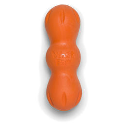 Produktbild von West Paw Hundespielzeug Rumpus Zogoflex Kauspielzeug aus TPR Orange Größe M