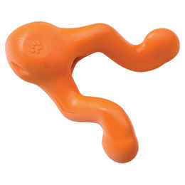 Produktbild von West Paw Hundespielzeug Tizzi Zogoflex Intelligenzspielzeug Orange Large 16,5 cm