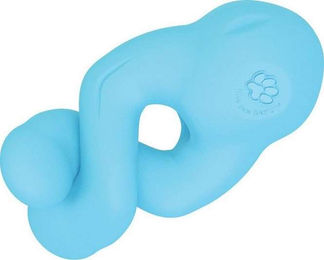 West Paw Hundespielzeug Tizzy Mini Intelligenzspielzeug aus TPR in Aqua/Türkis für Welpen – Bild 1 von 2