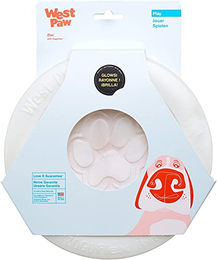 West Paw Mini Zisc Kauspielzeug für Welpen Glow Weiß 16 cm – Bild 1 von 2