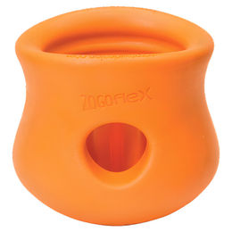 West Paw Zogoflex Toppl Hundespielzeug Intelligenzspielzeug Orange Größe S – Bild 1 von 13