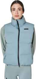 Weste Damen Stehkragen HW26 Pufferweste Slate Gray Größe S – Bild 1 von 1