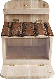 Produktbild von Westerholt 2553 Eichhörnchen Futterhaus aus Holz in Braun