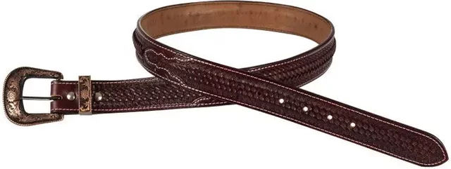 Produktbild von Western-Gürtel Pool's in Braun mit Kupfer- und Zinkschließe 82 cm