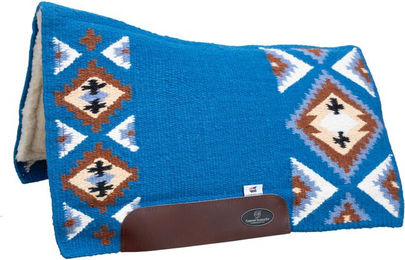 Western Imports CSF Sonora Kurzpad für Pferde Royalblau aus Wolle – Bild 1 von 2