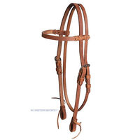Produktbild von WESTERN IMPORTS® Ecoline Kopfstück gerade HS-271 aus Leder in Braun