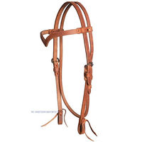 Produktbild von Western Imports Ecoline Kopfstück V-Shape HS-273 aus Leder in Braun