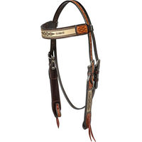Produktbild von Western Imports Kopfstück Braided Inlay aus Leder in Braun und Bunt