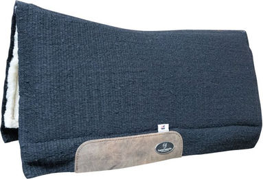 Produktbild von Western Imports Pad CSF Solid Color Sattelunterlage aus Wolle in Schwarz