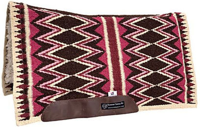 Produktbild von Western Imports Pad Zuma Standard Sattelunterlage aus Wolle in Rosa oder Bunt
