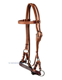 Produktbild von Western Imports Sidepull mit Dots aus Leder in Braun