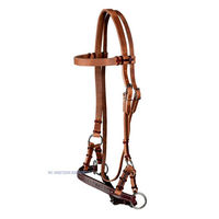 Produktbild von Western Imports Sidepull mit Dots aus Leder in Braun