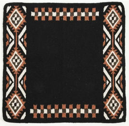 Produktbild von Westride Navajo Westernteppich für Pferde Franck Perret Dakota aus Wolle in Bunt und Schwarz