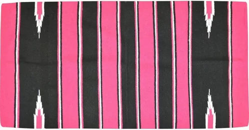 Westride Navajo Westernteppich für Pferde in Rosa Schwarz Weiß – Bild 1 von 2
