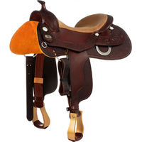 Produktbild von Westwood Reining Westernsattel für Pferde aus Leder Big Butterfly in Braun oder Rot