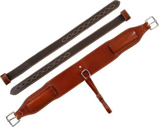 Produktbild von Westwood Sattelgurt für Pferde aus Leder in Braun
