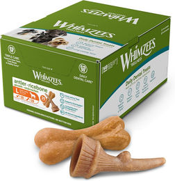 Produktbild von Whimzees by Wellness Zahnpflege-Snack Geweih und Reisknochen Größe L getreidefrei 30 Stück