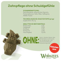 Produktbild von Whimzees Krokodil Zahnpflege-Snack für Hunde Größe L Glutenfrei 360 g - 6 x 60 g