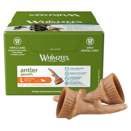Whimzees Naturkauartikel Antler Geweih L Hundesnack für mittlere Rassen Adult 22 Stück – Bild 1 von 2