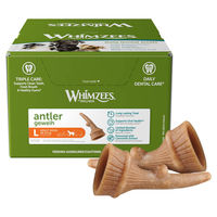 Produktbild von Whimzees Naturkauartikel Antler Geweih L Hundesnack für mittlere Rassen Adult 22 Stück