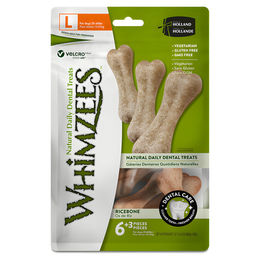 Whimzees Ricebone Reisknochen für mittelgroße bis große Hunde Junior 360 g ohne tierisches Protein - 9 x 540 g – Bild 1 von 11