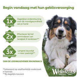 Whimzees Veggie Sausage S Zahnpflege-Snack für kleine Hunde und Junior, 360 g, getreidefrei und ohne tierisches Protein - 28 x 15 g – Bild 1 von 7