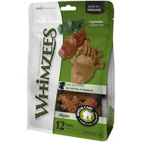 Produktbild von Whimzees Zahnpflege-Snack Alligator für Hunde mittlere Rassen Adult 360g glutenfrei - 12 x 30 g