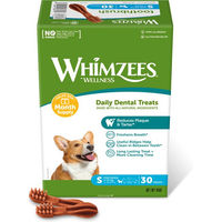 Produktbild von Whimzees Zahnpflege-Snack Toothbrush Box Größe S für kleine Hunde getreidefrei und sensitive 450 g 30 Stück - 30 x 450 g