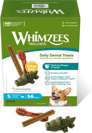 Whimzees Zahnpflege-Snack Variety Value Box S für kleine Hunde Junior Hypoallergen Glutenfrei ohne tierisches Protein 56 Stück - 56 x 840 g – Bild 1 von 10