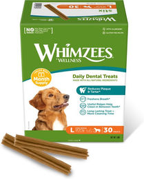 Produktbild von Whimzees Zahnpflege-Snacks für Hunde Größe L Getreidefrei und ohne tierisches Protein 2er Pack
