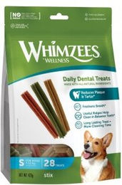 Whimzees Zahnpflege-Snacks Stix S für kleine Hunde Adult ohne tierisches Protein 360g - 28 x 420 g – Bild 1 von 13