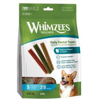Produktbild von Whimzees Zahnpflege-Snacks Stix S für kleine Hunde Adult ohne tierisches Protein 360g - 28 x 420 g