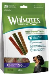 Whimzees Zahnpflege-Snacks Stix XS für kleine Hunde Glutenfrei ohne tierisches Protein 420g – Bild 1 von 13