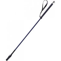 Produktbild von Whip And Go Reitgerte aus Glasfaser gepunktet 65 cm marineblau